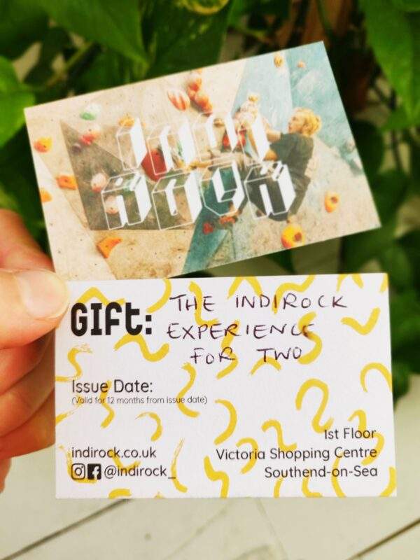 Indirock experience for two gift card